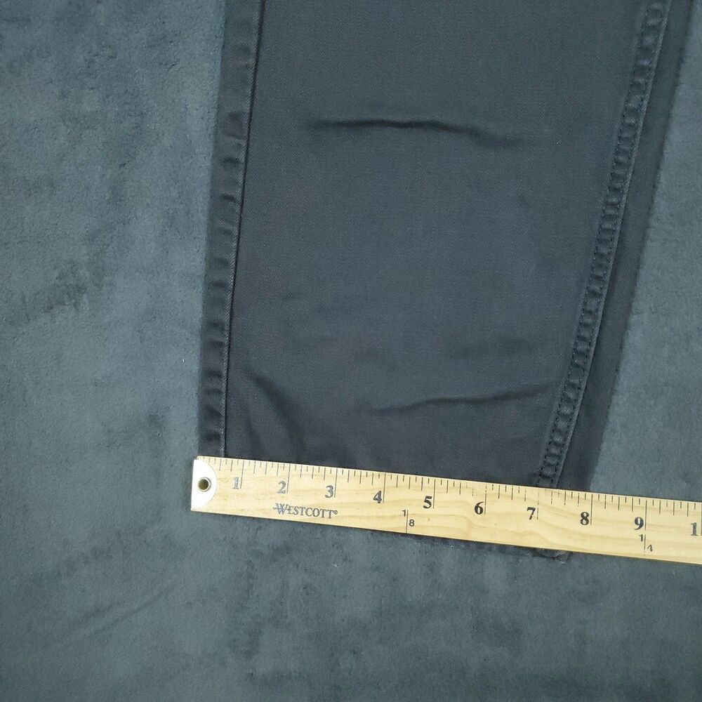 Levis 505 Jeans Mens 32x28.5 Black Straight Leg Zip Fly Denim Pants Casual - Picture 11 of 15